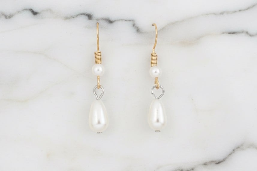Simple Pearl Earrings