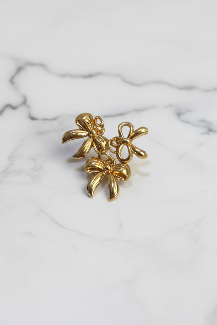 Gold Bow Charms