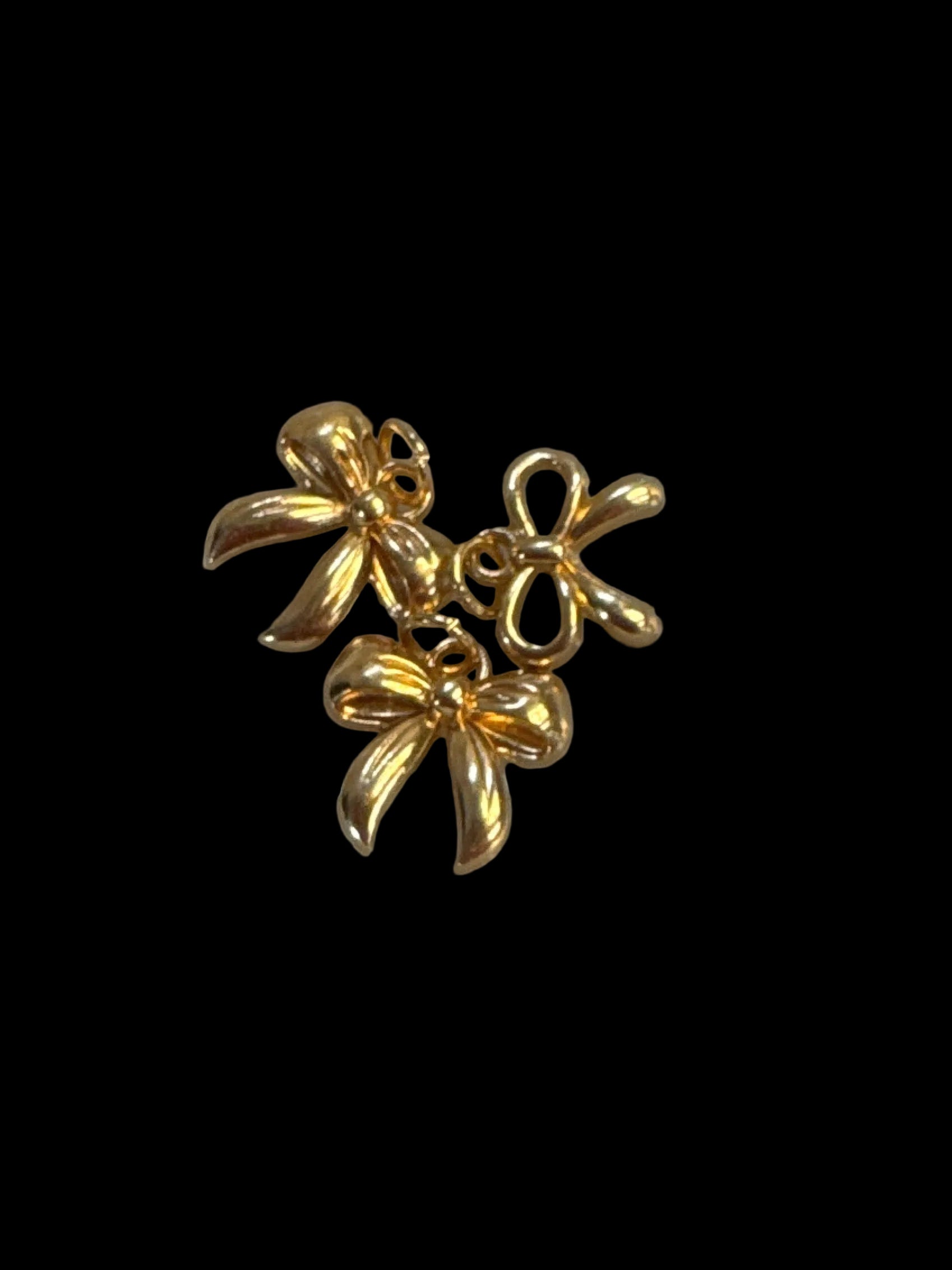 Gold Bow Charms