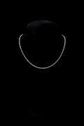16 in Silver small link