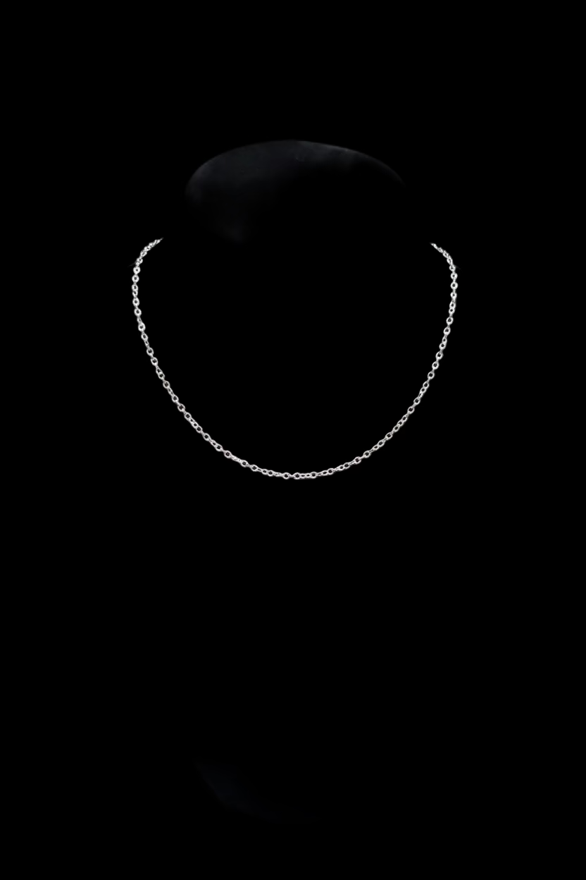 16 in Silver small link